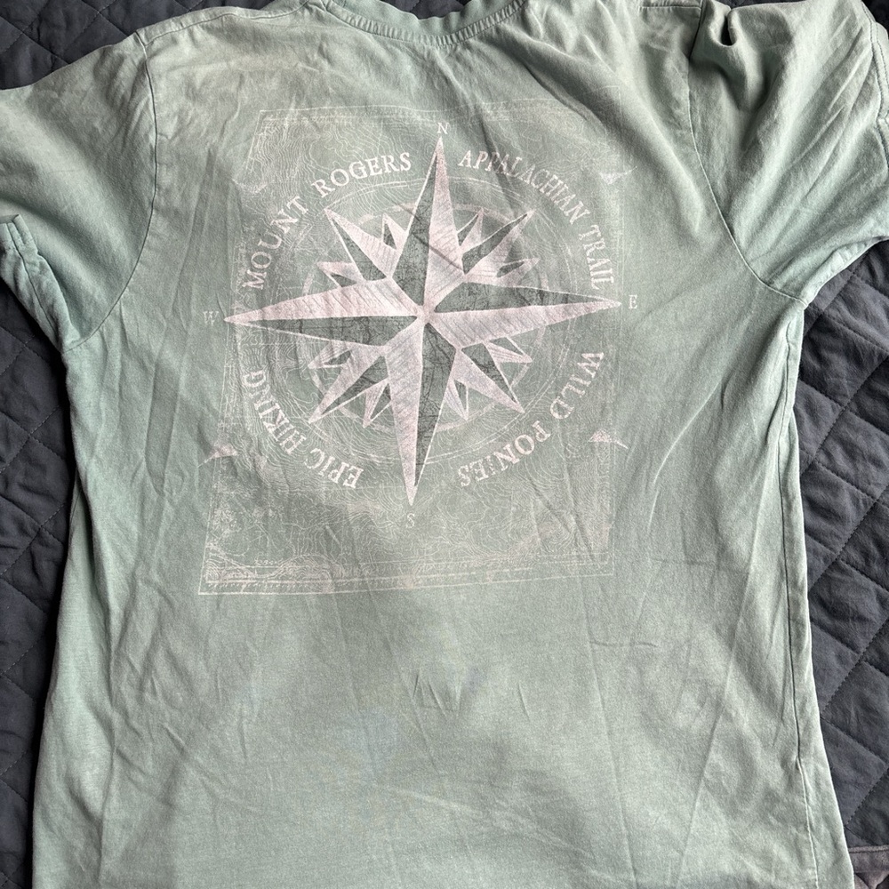 Mi Green Short Sleeve Tee with Nautical Graphic